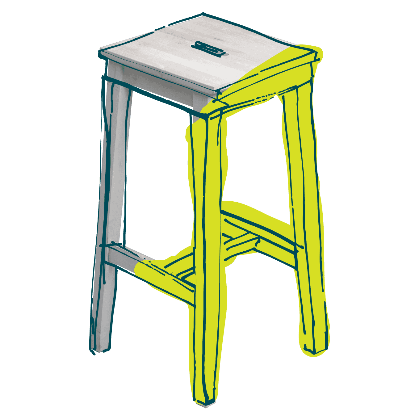 Stool illustration