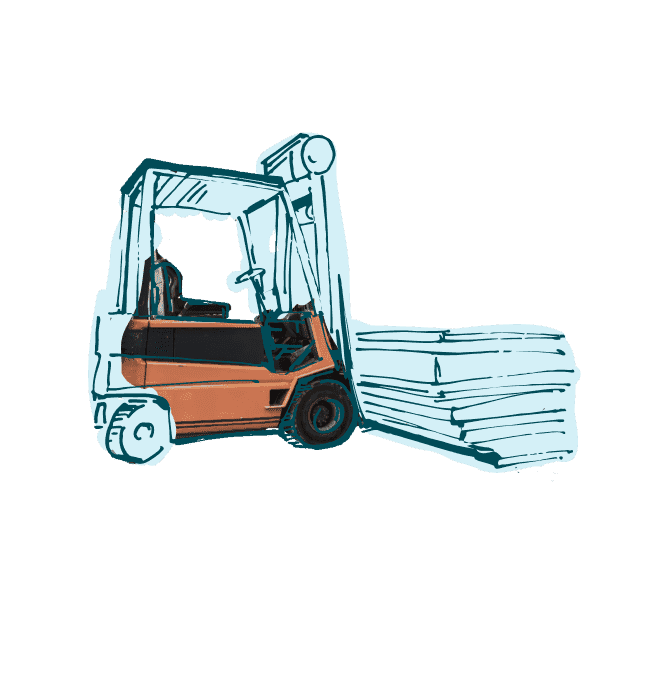 Forklift illustration